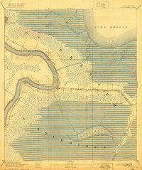 1892 Map of St. Bernard, 1921 Print