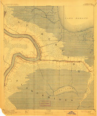 1892 Map of St. Bernard, 1912 Print