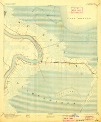 1892 Map of St. Bernard, 1905 Print