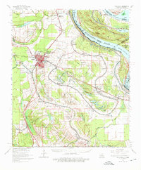 preview thumbnail of historical topo map of Madison County, LA in 1965