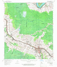 1962 Map of Thibodaux, 1966 Print