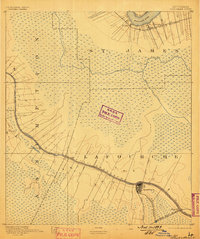 1892 Map of Thibodaux, 1898 Print