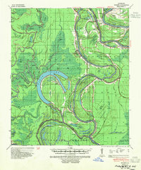 1941 Map of Avoyelles County, LA, 1954 Print