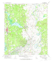 Download a high-resolution, GPS-compatible USGS topo map for Vivian, LA (1974 edition)