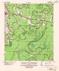 1935 Map of Waverly, 1954 Print