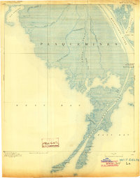 Download a high-resolution, GPS-compatible USGS topo map for West Delta, LA (1904 edition)