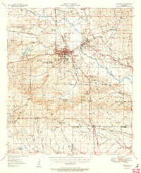1951 Map of Atlanta, LA