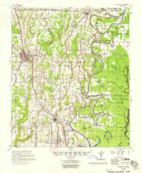 1958 Map of Winnsboro, LA