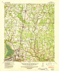 1939 Map of Zachary, 1941 Print