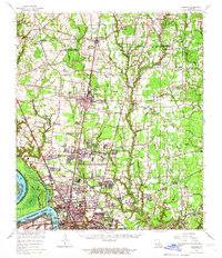 Download a high-resolution, GPS-compatible USGS topo map for Zachary, LA (1967 edition)