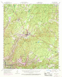 preview thumbnail of historical topo map of Zwolle, LA in 1957