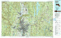 Download a high-resolution, GPS-compatible USGS topo map for Holyoke, MA (1993 edition)