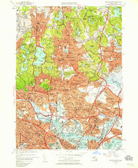 preview thumbnail of historical topo map of Middlesex County, MA in 1956