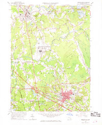 Download a high-resolution, GPS-compatible USGS topo map for Bridgewater, MA (1969 edition)