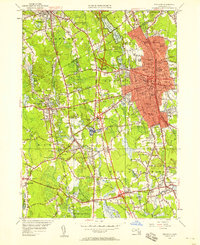 Download a high-resolution, GPS-compatible USGS topo map for Brockton, MA (1958 edition)