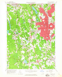 Download a high-resolution, GPS-compatible USGS topo map for Brockton, MA (1965 edition)