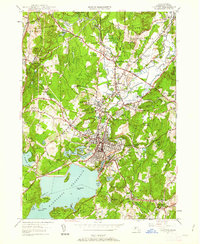 preview thumbnail of historical topo map of Worcester County, MA in 1950