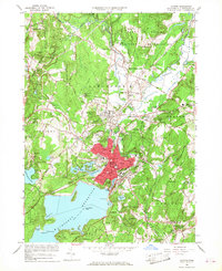 preview thumbnail of historical topo map of Worcester County, MA in 1965