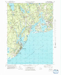 preview thumbnail of historical topo map of Barnstable County, MA in 1974