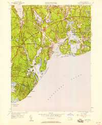 Download a high-resolution, GPS-compatible USGS topo map for Cotuit, MA (1958 edition)