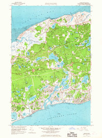 preview thumbnail of historical topo map of Barnstable County, MA in 1961