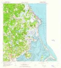 Download a high-resolution, GPS-compatible USGS topo map for Duxbury, MA (1963 edition)