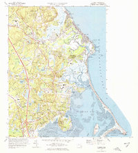 preview thumbnail of historical topo map of Plymouth County, MA in 1974