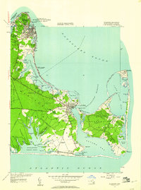 Download a high-resolution, GPS-compatible USGS topo map for Edgartown, MA (1961 edition)
