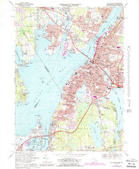 preview thumbnail of historical topo map of Fall River, MA in 1967