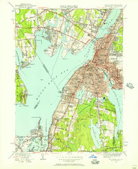 Download a high-resolution, GPS-compatible USGS topo map for Fall River, MA (1957 edition)