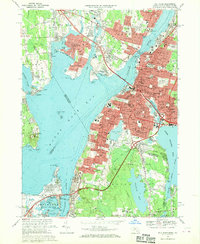 Download a high-resolution, GPS-compatible USGS topo map for Fall River, MA (1970 edition)