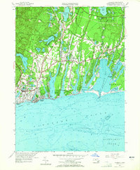 preview thumbnail of historical topo map of Barnstable County, MA in 1957