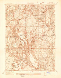 preview thumbnail of historical topo map of Plymouth County, MA in 1935