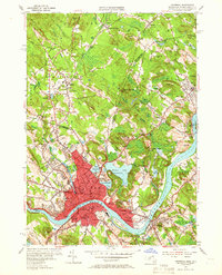 preview thumbnail of historical topo map of Haverhill, MA in 1955