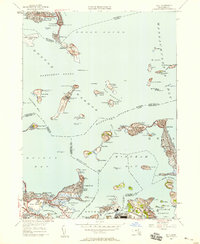 Download a high-resolution, GPS-compatible USGS topo map for Hull, MA (1958 edition)