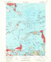 Download a high-resolution, GPS-compatible USGS topo map for Hull, MA (1966 edition)