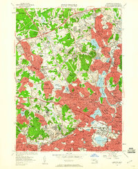 Download a high-resolution, GPS-compatible USGS topo map for Lexington, MA (1960 edition)