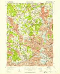 Download a high-resolution, GPS-compatible USGS topo map for Lexington, MA (1957 edition)