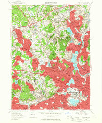 Download a high-resolution, GPS-compatible USGS topo map for Lexington, MA (1956 edition)