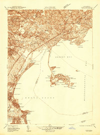 Download a high-resolution, GPS-compatible USGS topo map for Lynn, MA (1944 edition)