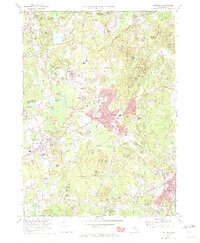 preview thumbnail of historical topo map of Norfolk County, MA in 1970