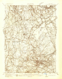 preview thumbnail of historical topo map of Plymouth County, MA in 1937