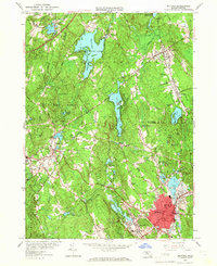Download a high-resolution, GPS-compatible USGS topo map for Milford, MA (1966 edition)