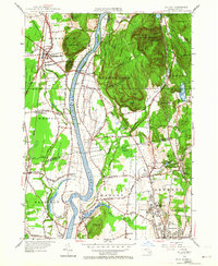 preview thumbnail of historical topo map of Franklin County, MA in 1955