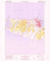 preview thumbnail of historical topo map of Nantucket County, MA in 1972