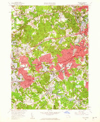 Download a high-resolution, GPS-compatible USGS topo map for Natick, MA (1960 edition)