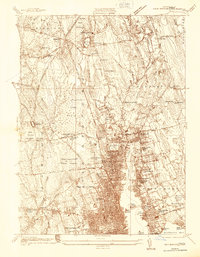 preview thumbnail of historical topo map of Bristol County, MA in 1936