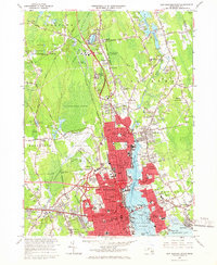 preview thumbnail of historical topo map of Bristol County, MA in 1964