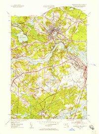 Download a high-resolution, GPS-compatible USGS topo map for Newburyport West, MA (1958 edition)
