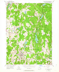 preview thumbnail of historical topo map of Worcester County, MA in 1952